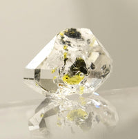 Golden Enhydro - Petroleum Quartz: Ethically Hand-Mined Himalayan Crystal