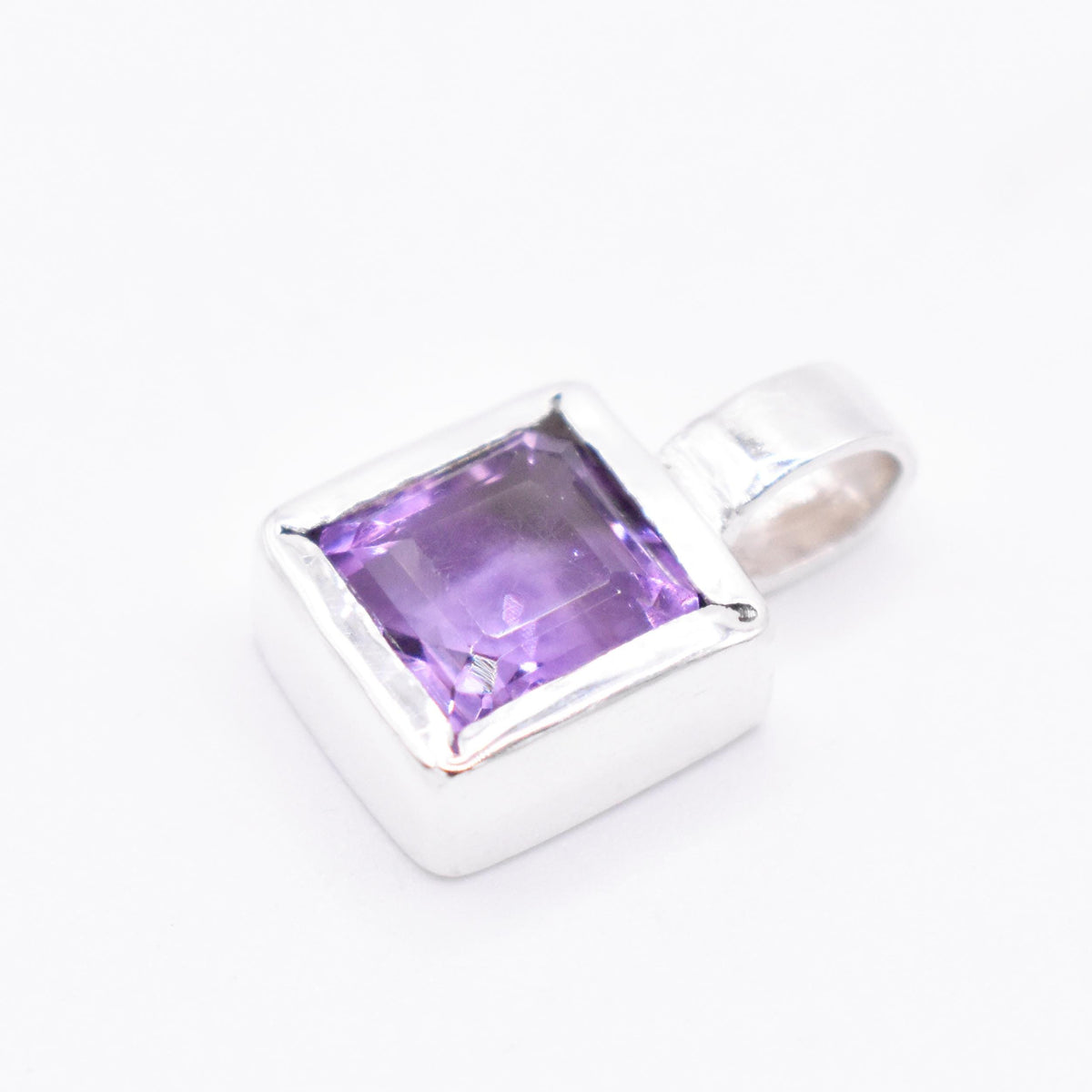 Amethyst Sterling Silver Pendant
