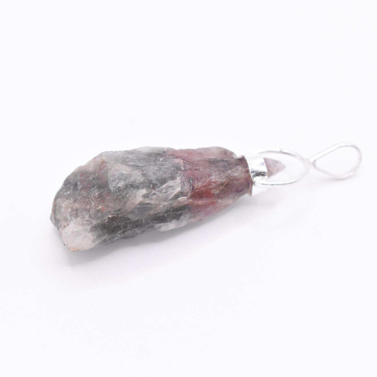 Super 7 Silver Pendant: Ethically Mined Natural Crystal