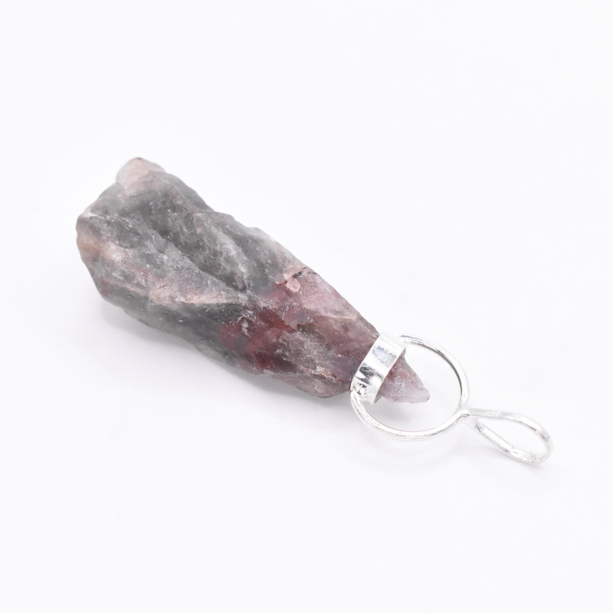 Super 7 Silver Pendant: Ethically Mined Natural Crystal