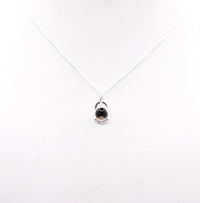 Smoky Quartz Silver Pendant: Unique Handmade Natural Gemstones Jewellery