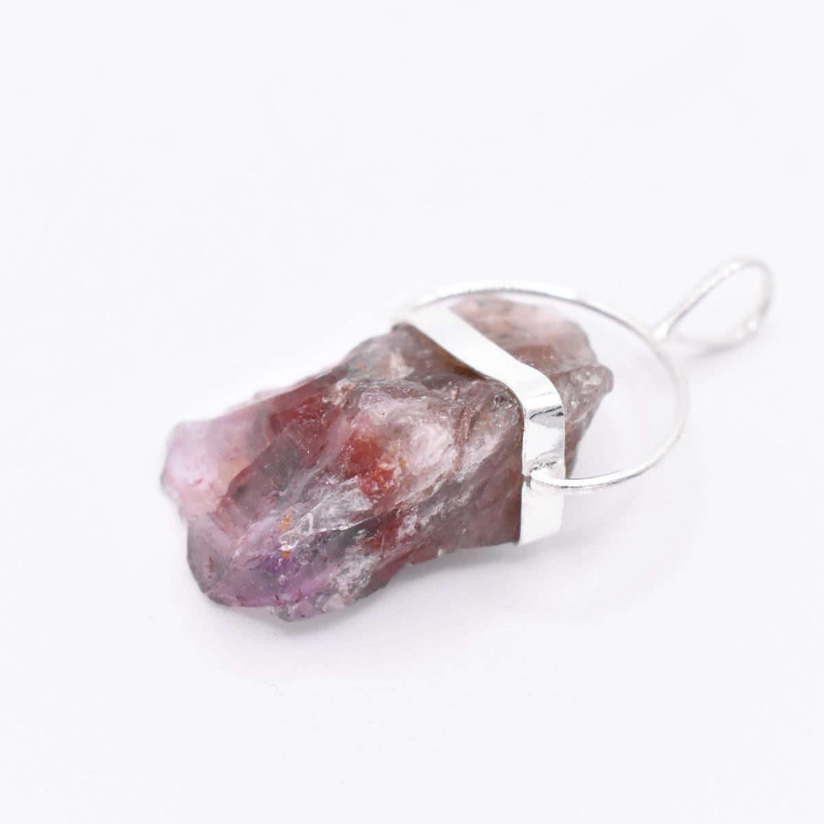 1 - Super 7 Silver Pendant: Ethically Mined Natural Crystal