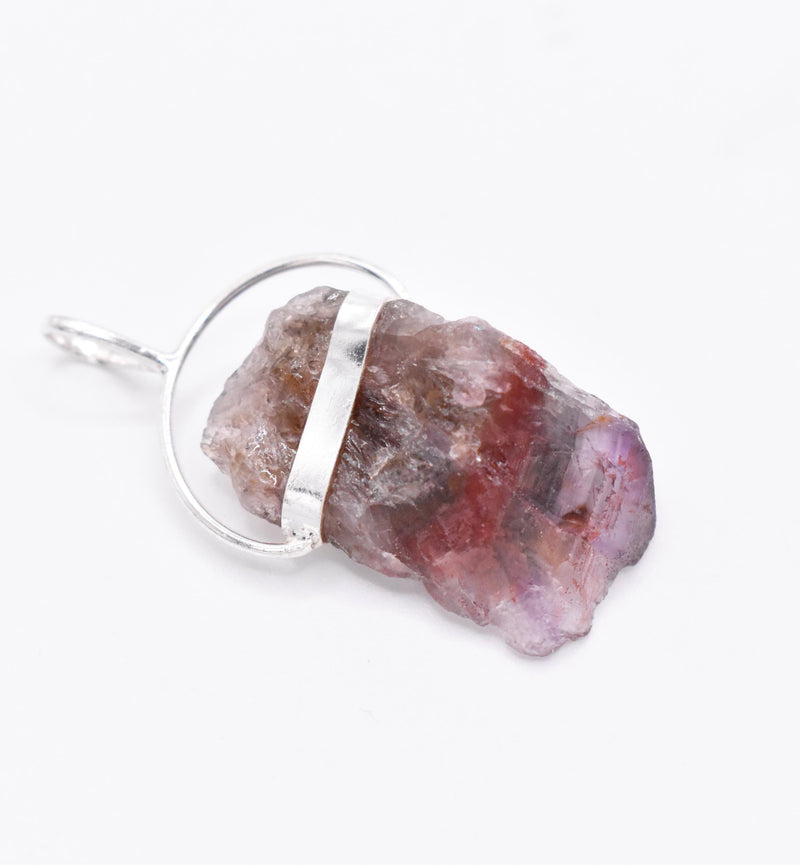 1 - Super 7 Silver Pendant: Ethically Mined Natural Crystal