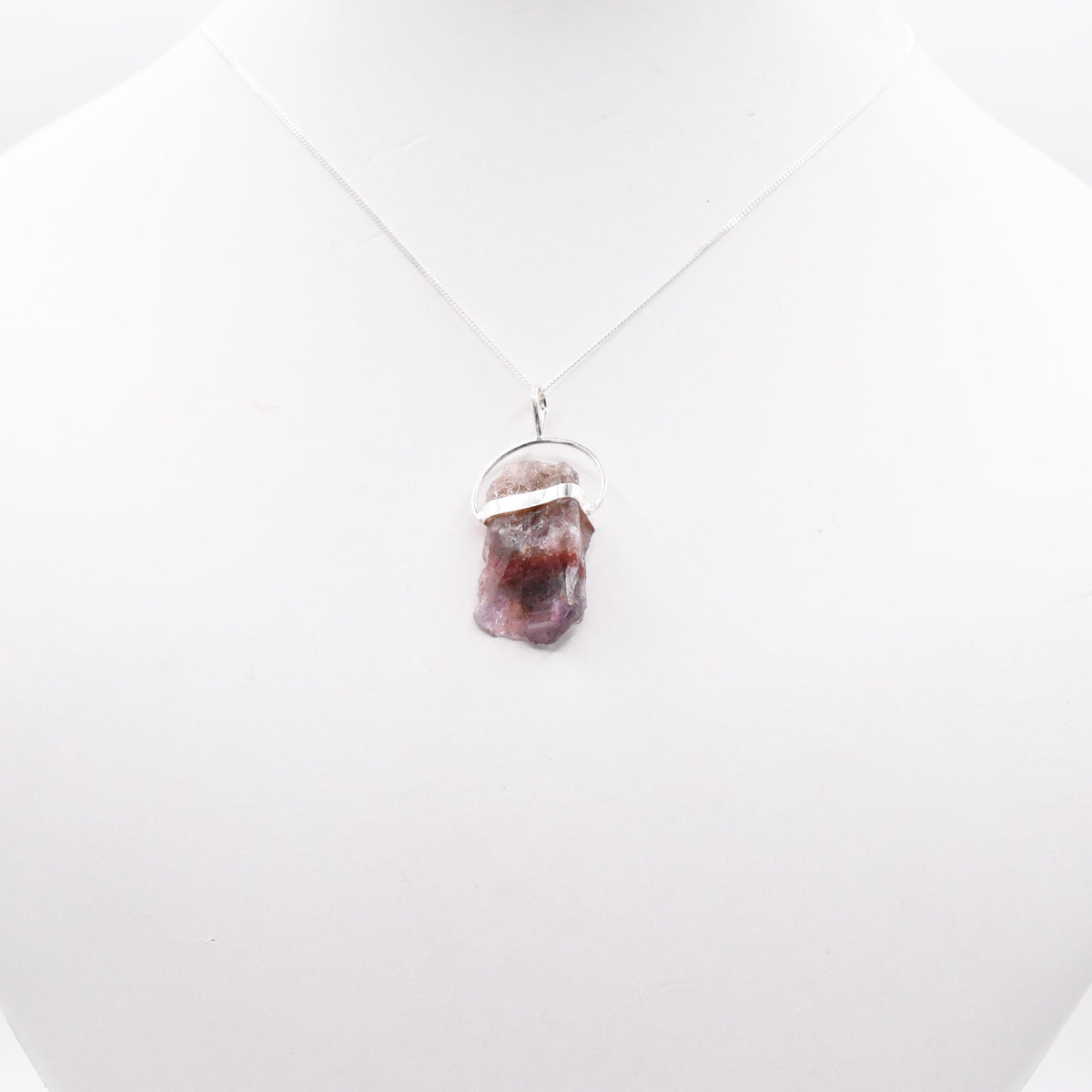 1 - Super 7 Silver Pendant: Ethically Mined Natural Crystal