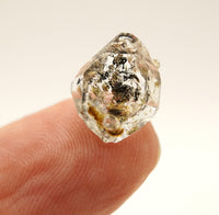 Golden Enhydro - Petroleum Quartz: Ethically Hand-Mined Himalayan Crystal