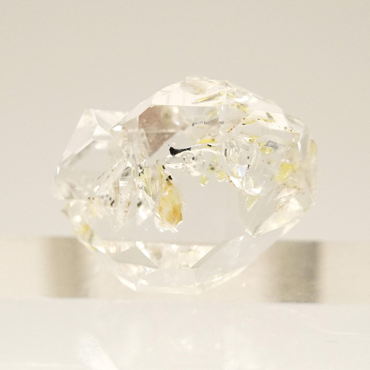 Golden Enhydro - Petroleum Quartz: Ethically Hand-Mined Himalayan Crystal