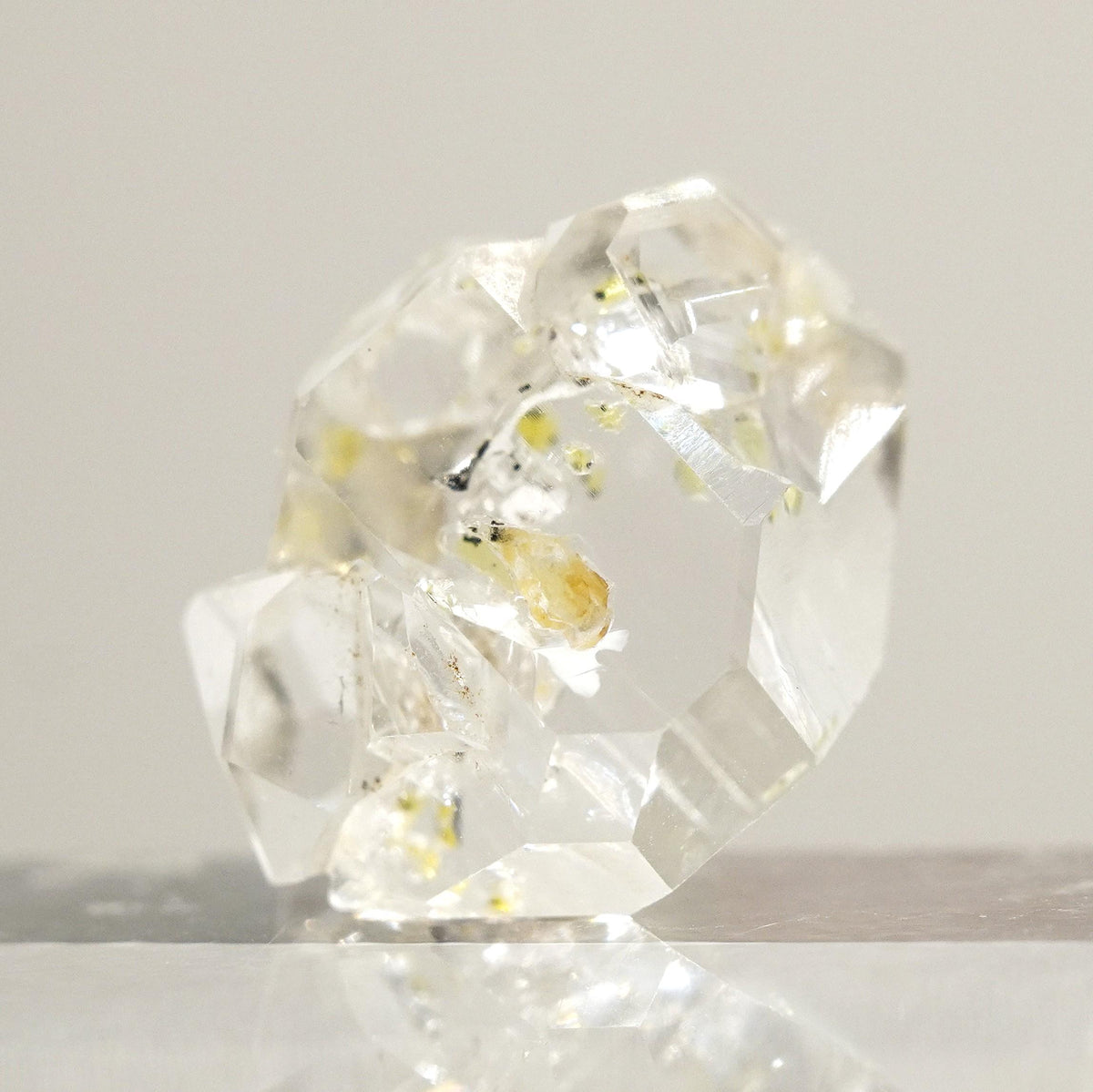 Golden Enhydro - Petroleum Quartz: Ethically Hand-Mined Himalayan Crystal