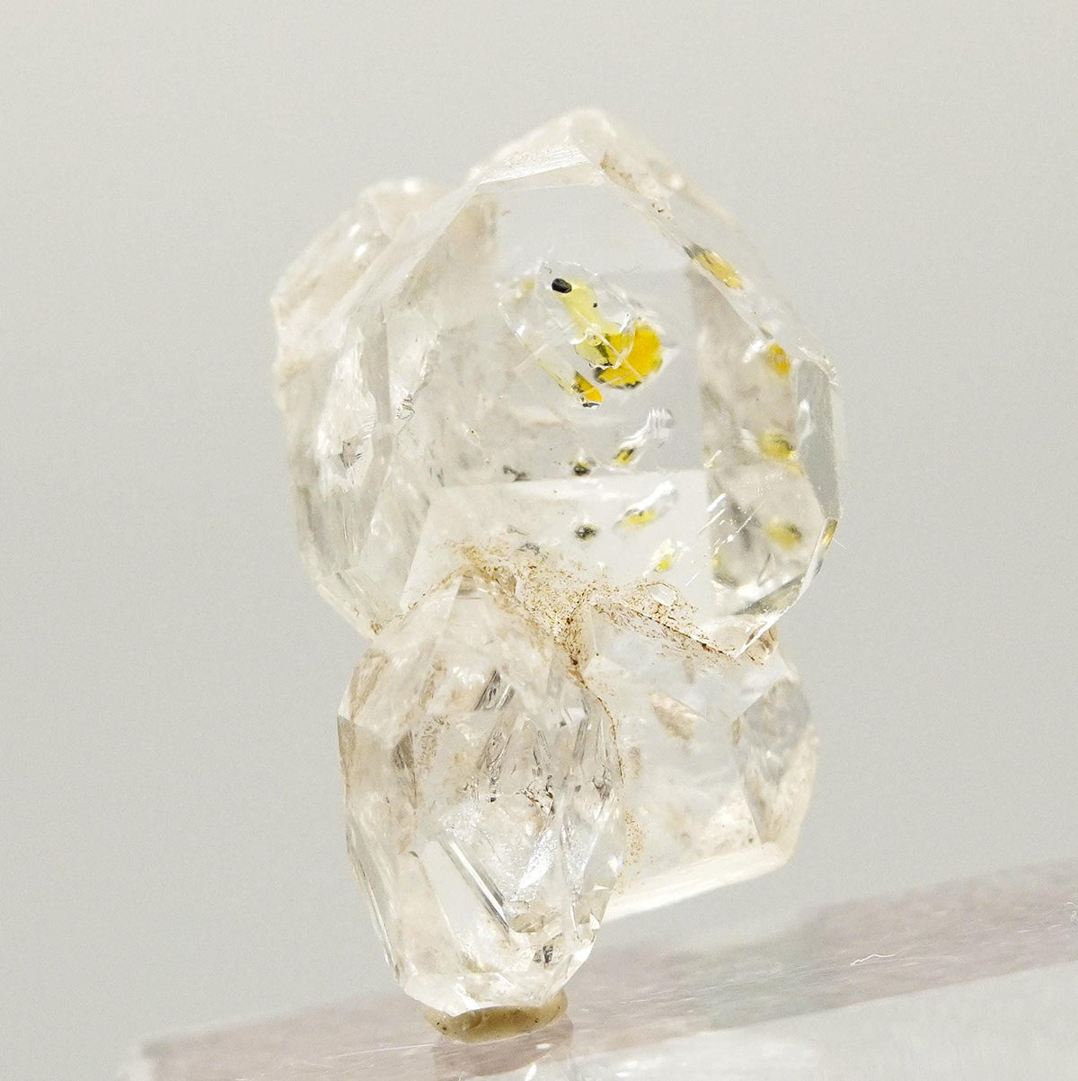 Golden Enhydro - Petroleum Quartz: Ethically Hand-Mined Himalayan Crystal