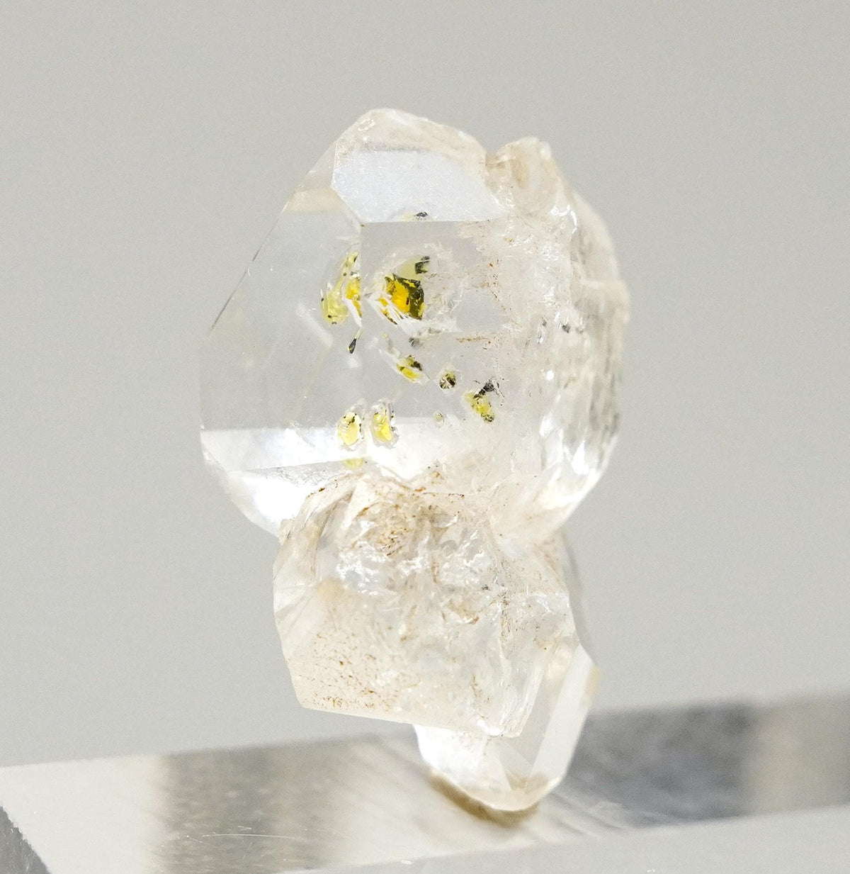 Golden Enhydro - Petroleum Quartz: Ethically Hand-Mined Himalayan Crystal