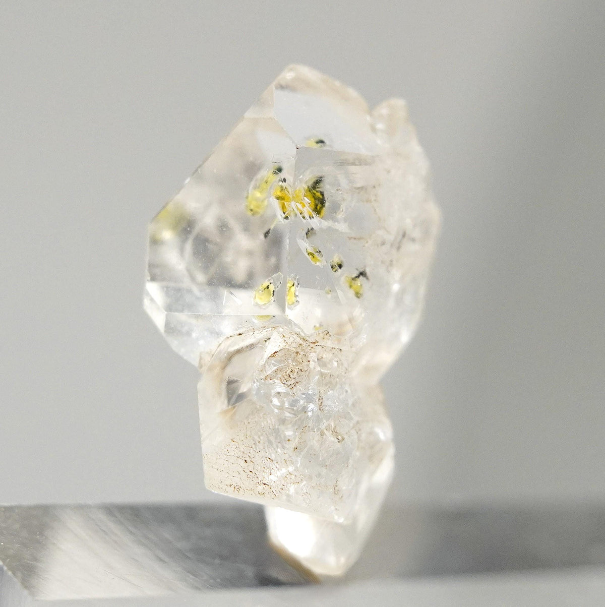 Golden Enhydro - Petroleum Quartz: Ethically Hand-Mined Himalayan Crystal