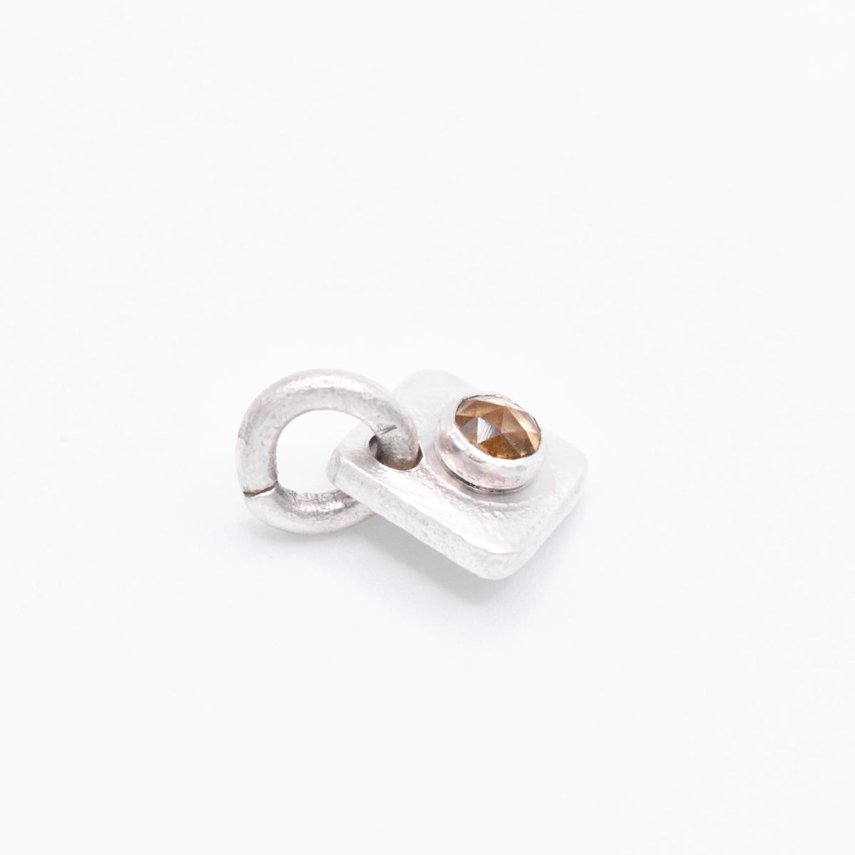 Natural Citrine Silver Pendant: Unique Handmade Natural Gemstone Jewellery