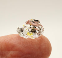 Golden Enhydro - Petroleum Quartz: Ethically Hand-Mined Himalayan Crystal