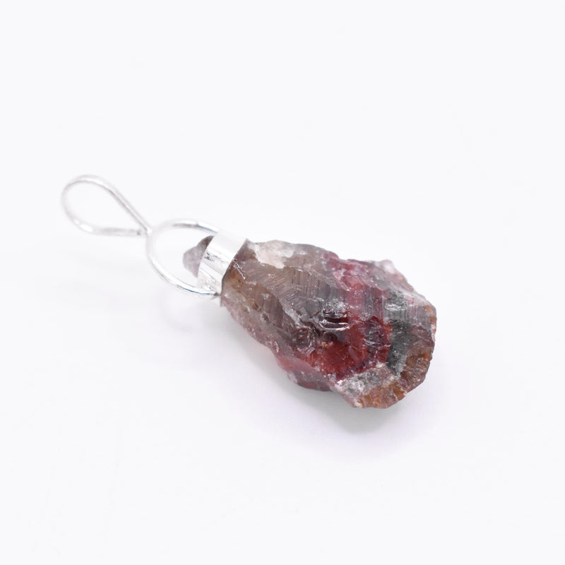 Super 7 Silver Pendant: Ethically Mined Natural Crystal