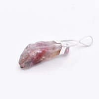 Super 7 Silver Pendant: Ethically Mined Natural Crystal