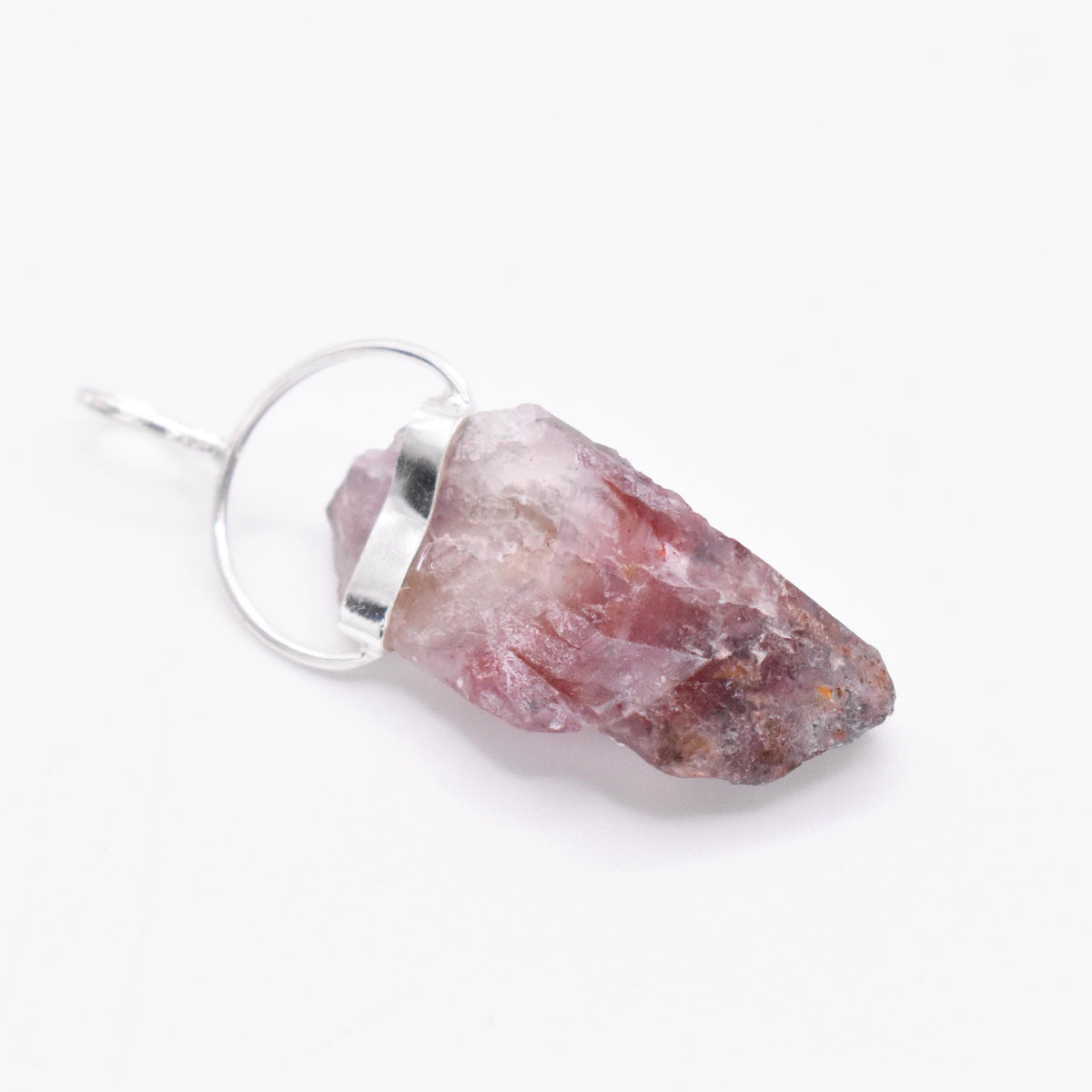 Super 7 Silver Pendant: Ethically Mined Natural Crystal