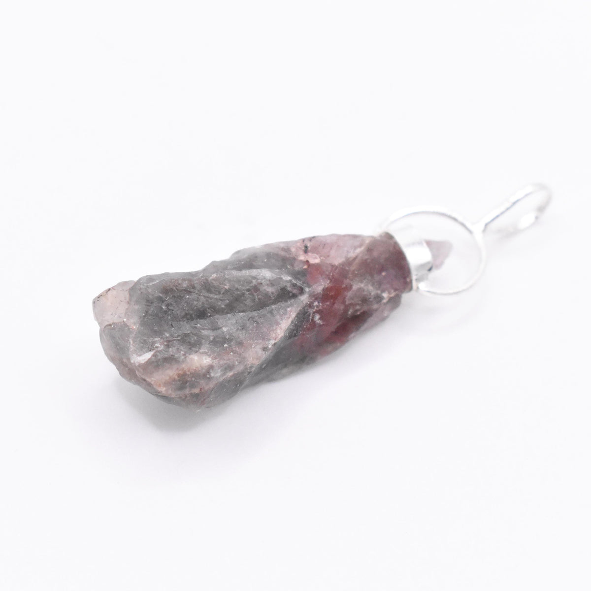 Super 7 Silver Pendant: Ethically Mined Natural Crystal