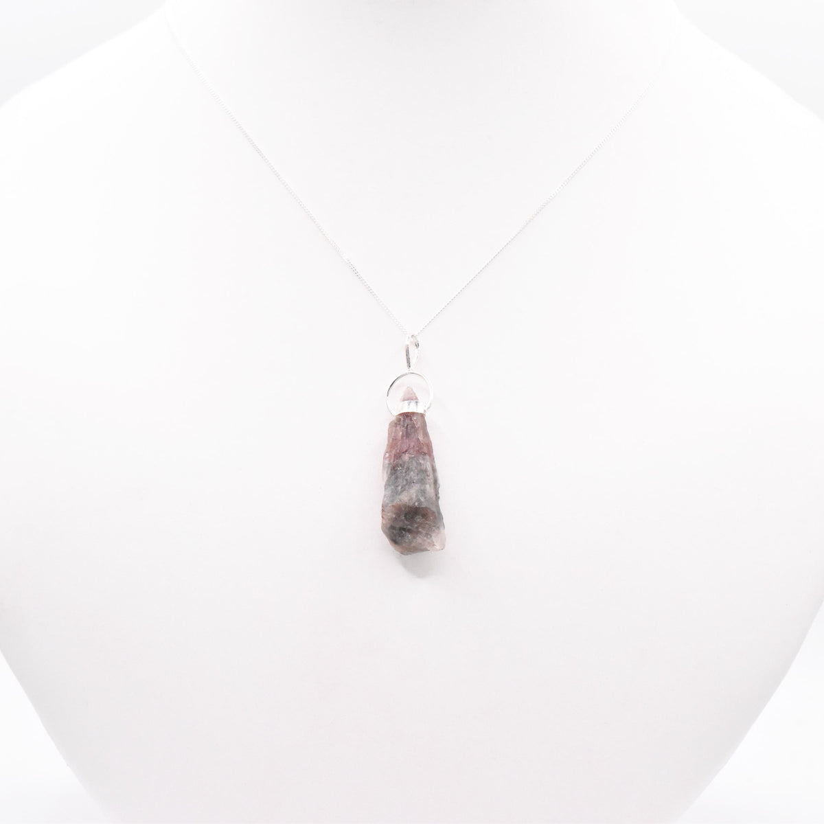 Super 7 Silver Pendant: Ethically Mined Natural Crystal