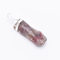 Super 7 Silver Pendant: Ethically Mined Natural Crystal