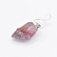 Super 7 Silver Pendant: Ethically Mined Natural Crystal