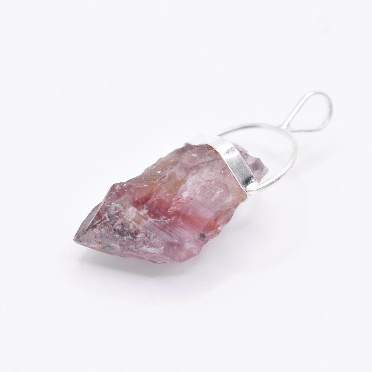 Super 7 Silver Pendant: Ethically Mined Natural Crystal