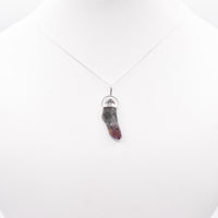 Super 7 Silver Pendant: Ethically Mined Natural Crystal