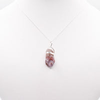 Super 7 Silver Pendant: Ethically Mined Natural Crystal