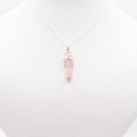 Lithium Quartz Silver Pendant: Ethically Mined Natural Crystal for Calm