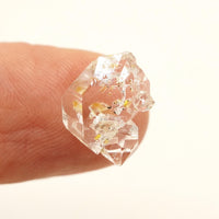 Golden Enhydro - Petroleum Quartz: Ethically Hand-Mined Himalayan Crystal