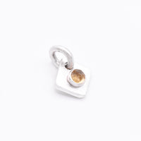 Natural Citrine Silver Pendant: Unique Handmade Natural Gemstone Jewellery