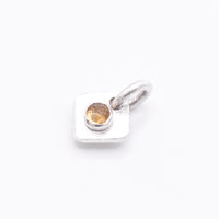 Natural Citrine Silver Pendant: Unique Handmade Natural Gemstone Jewellery