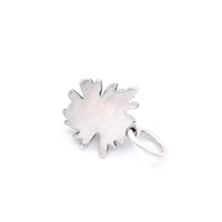 Star Ruby Sterling Silver Flower Pendant