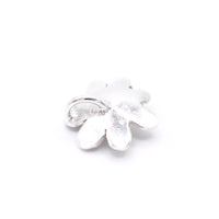 Pink Tourmaline Silver Flower Pendant: Unique Handmade Natural Gemstone Jewellery