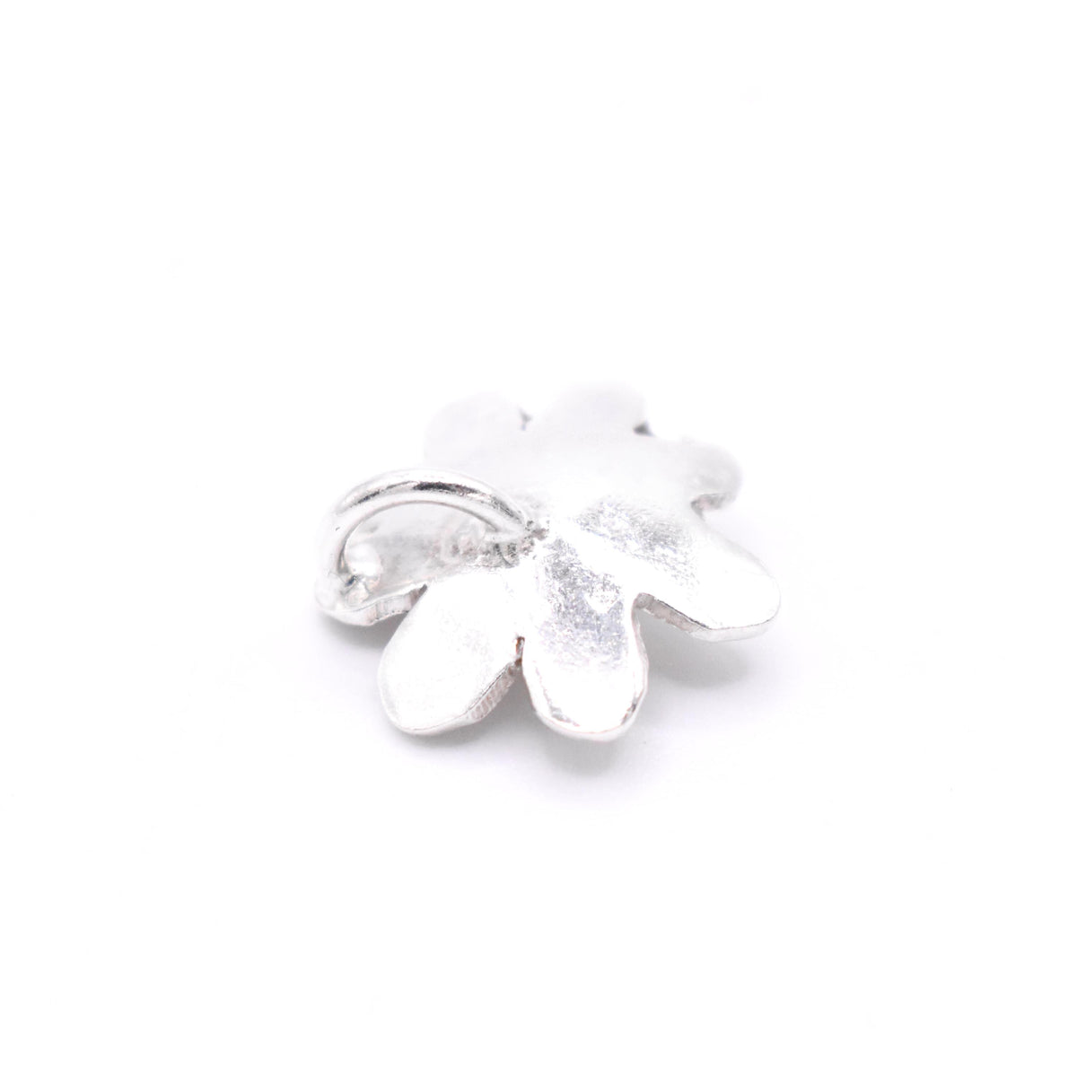 Pink Tourmaline Silver Flower Pendant: Unique Handmade Natural Gemstone Jewellery