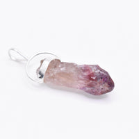 Super 7 Silver Pendant: Ethically Mined Natural Crystal