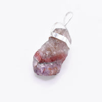 Super 7 Silver Pendant: Ethically Mined Natural Crystal