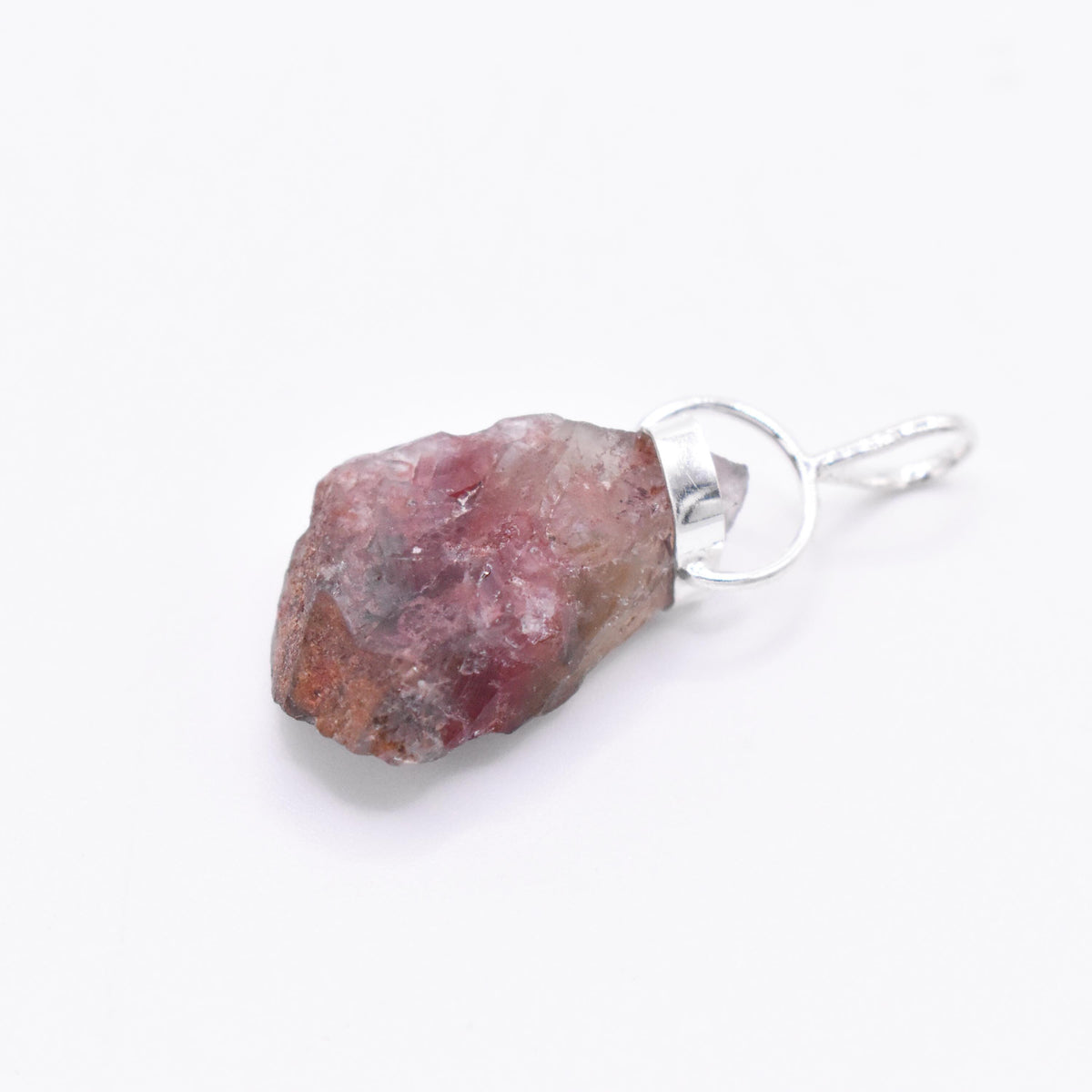 Super 7 Silver Pendant: Ethically Mined Natural Crystal