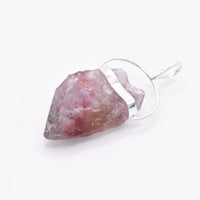 Super 7 Silver Pendant: Ethically Mined Natural Crystal