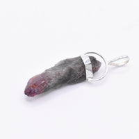 Super 7 Silver Pendant: Ethically Mined Natural Crystal