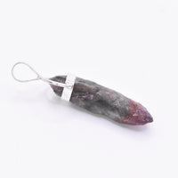 Super 7 Silver Pendant: Ethically Mined Natural Crystal