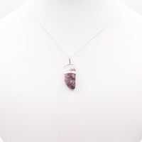 Super 7 Silver Pendant: Ethically Mined Natural Crystal