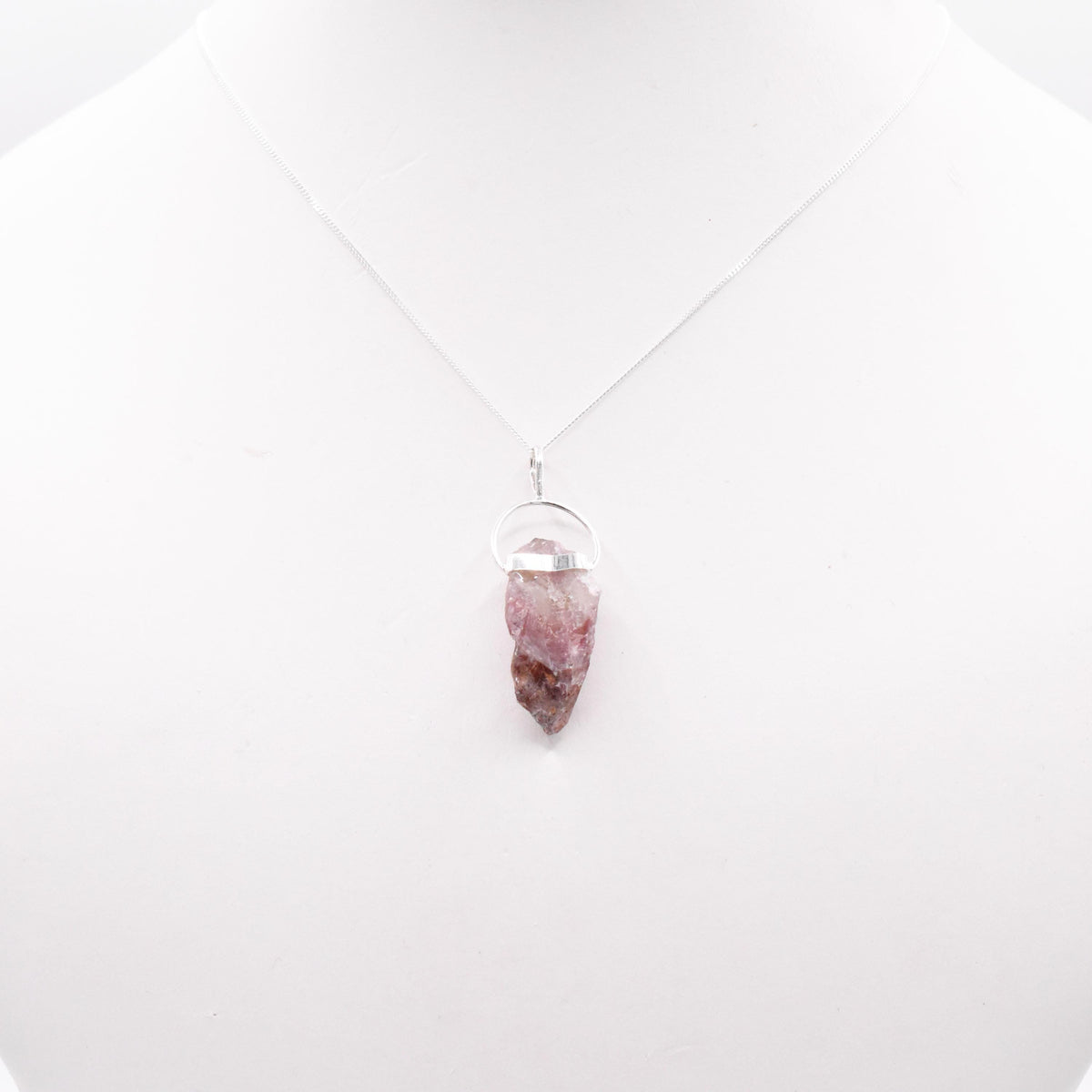 Super 7 Silver Pendant: Ethically Mined Natural Crystal