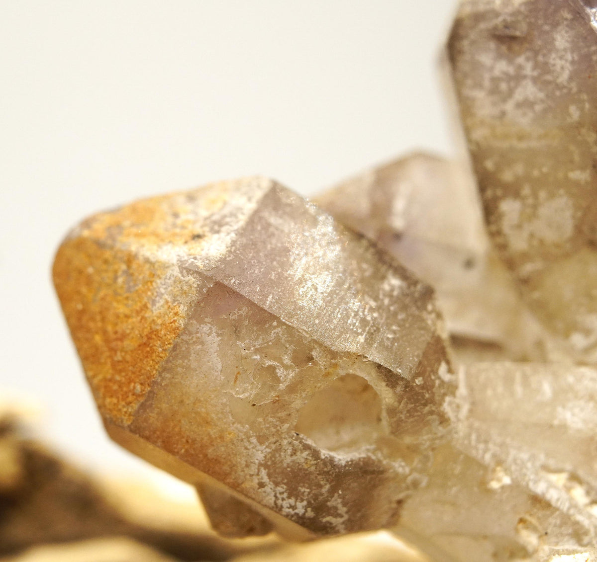 Brandberg Smoky & Amethyst Sceptre: Hand-Mined Raw Quartz Crystal