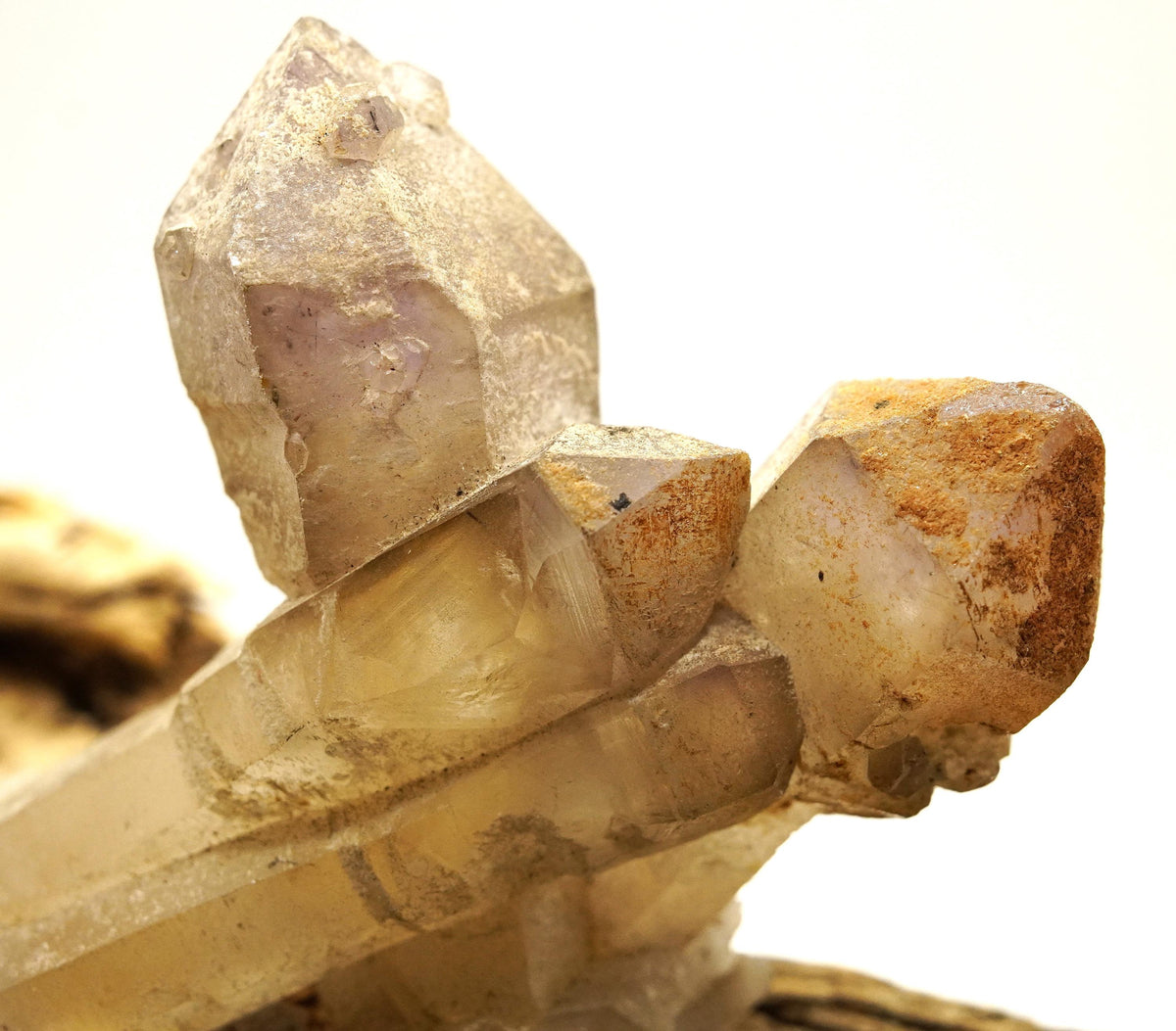 Brandberg Smoky & Amethyst Sceptre: Hand-Mined Raw Quartz Crystal