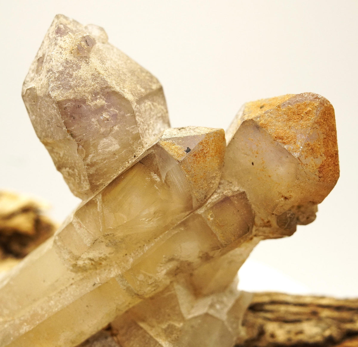 Brandberg Smoky & Amethyst Sceptre: Hand-Mined Raw Quartz Crystal