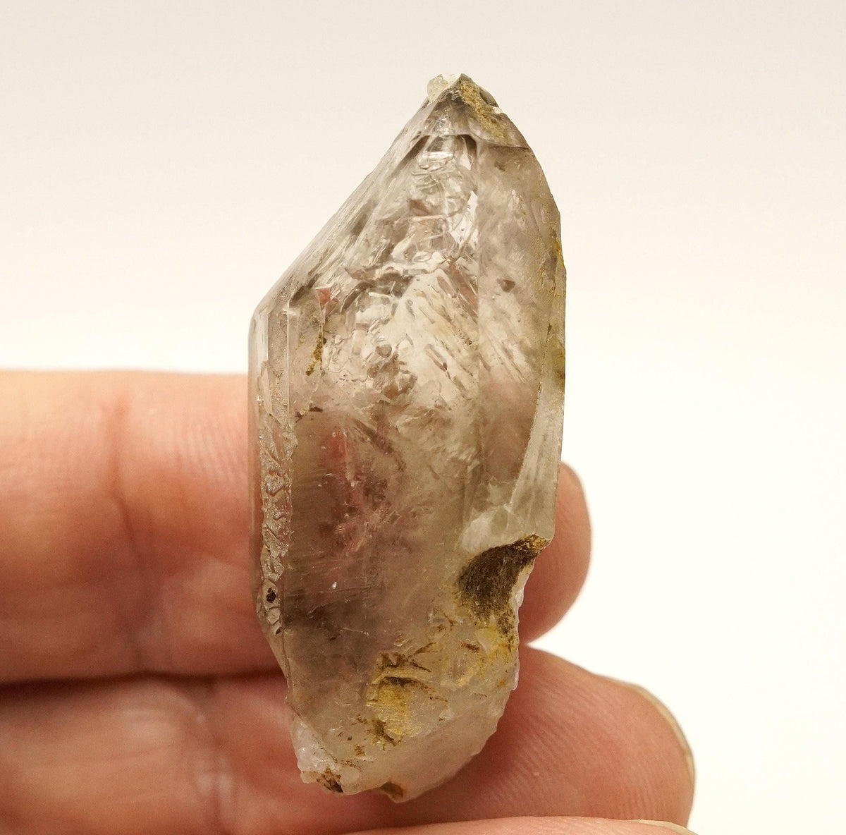 Omapeleki Smoky Brandberg Enhydro DT: Hand-Mined Raw Crystal