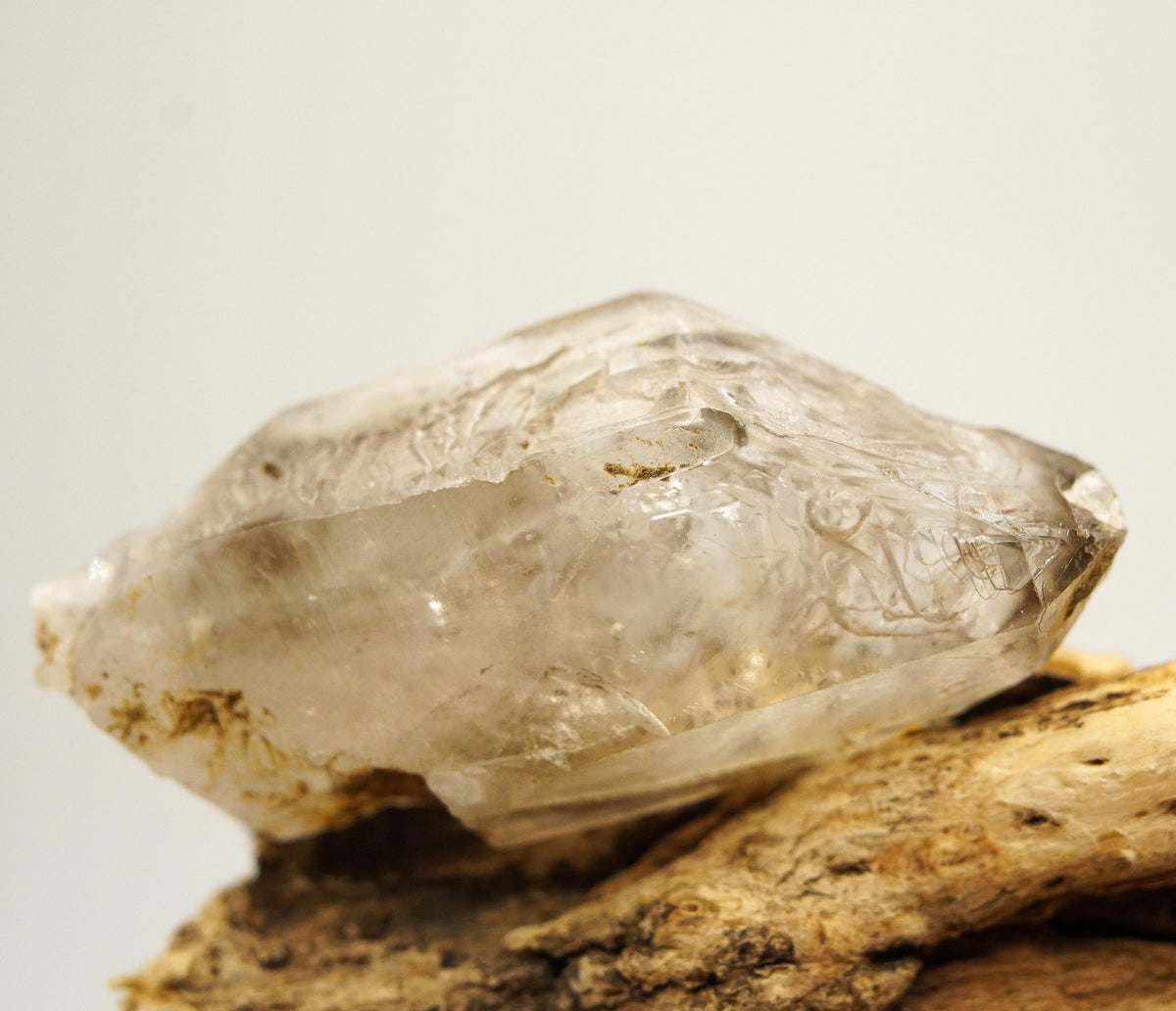 Omapeleki Smoky Brandberg Enhydro DT: Hand-Mined Raw Crystal