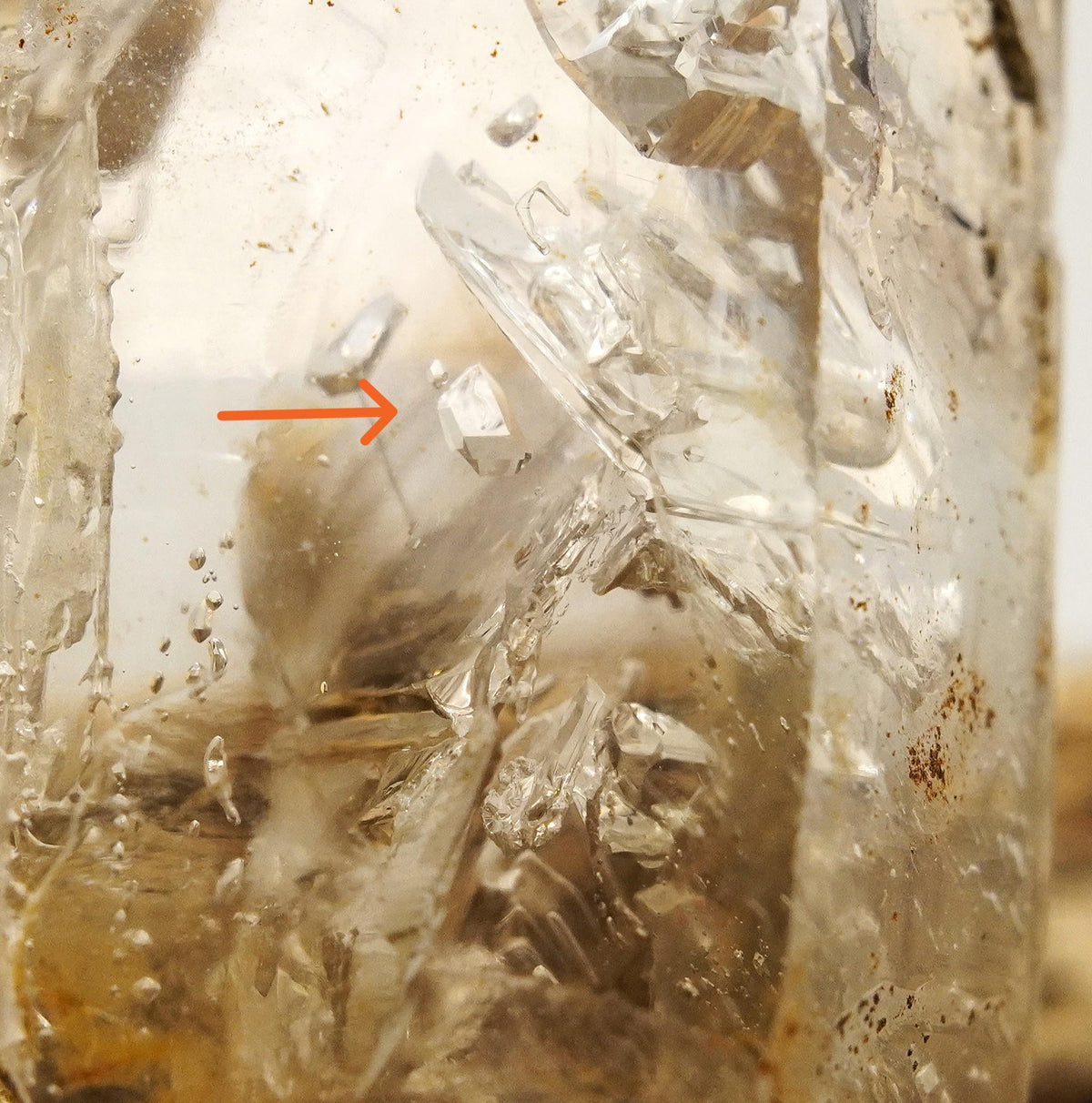 Omapeleki Brandberg Negative Manifestation Enhydro: Hand-Mined Raw Crystal