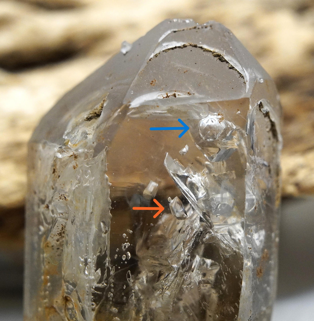 Omapeleki Brandberg Negative Manifestation Enhydro: Hand-Mined Raw Crystal