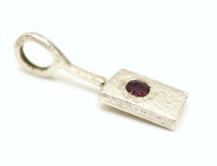 Silver Garnet Pendant: Handmade Natural Gemstone Jewellery