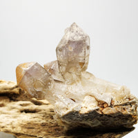 Brandberg Smoky & Amethyst Sceptre: Hand-Mined Raw Quartz Crystal